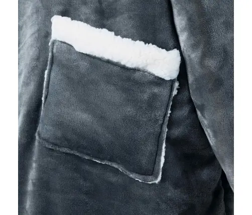 Segas Džemperis Ar Kapuci Tums Zils M Fleeces Un Flaneļa Vidaxl