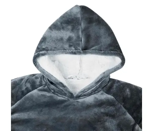 Segas Džemperis Ar Kapuci Tums Zils L Fleeces Un Flaneļa Vidaxl