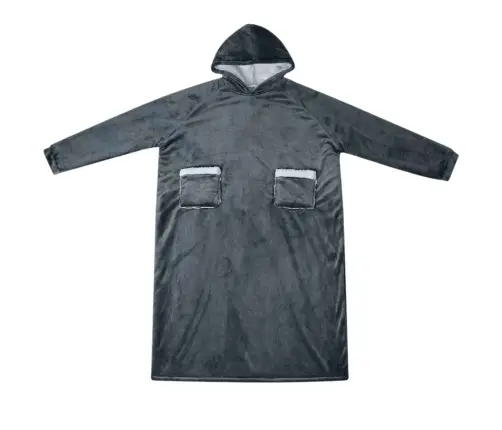 Antklodė-Džemperis Su Gobtuvu Jūrinė Mėlyna Xl