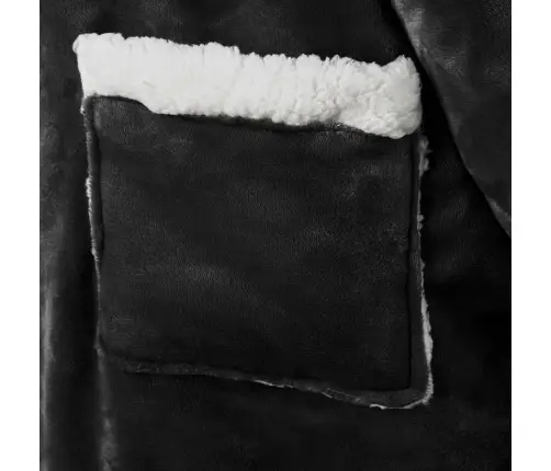 Segas Džemperis Ar Kapuci Melna M Fleeces Un Flaneļa Vidaxl