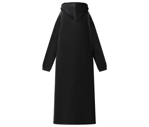 Segas Džemperis Ar Kapuci Melna L Fleeces Un Flaneļa Vidaxl