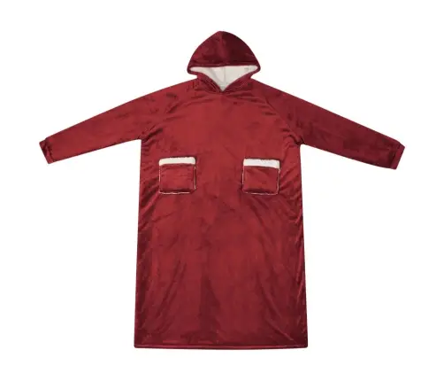 Segas Džemperis Ar Kapuci Bordo Sarkans Xl Fleeces Un Flaneļa Vidaxl