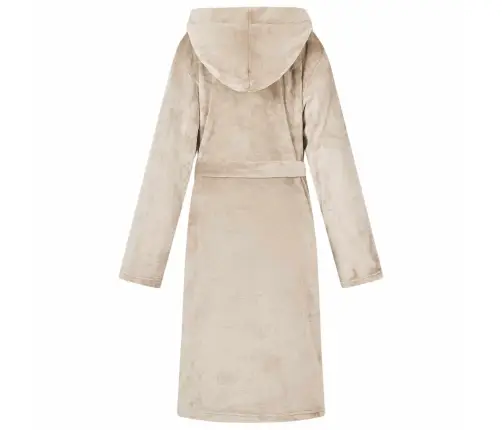 Chalatą Su Kapucė Smėlio L Flanelė