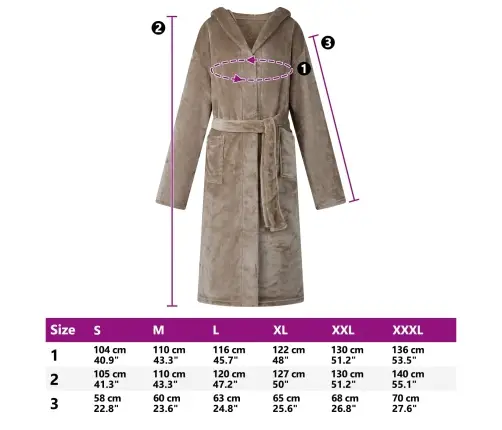 Kapuču Rūtiņu Halāts Kamieļu Krāsa L Flanelis Vidaxl