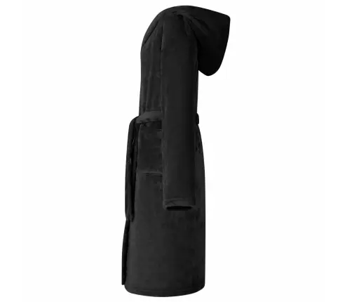 Kapuču Rūtiņu Halāts Melna Xxxl Flanelis Vidaxl