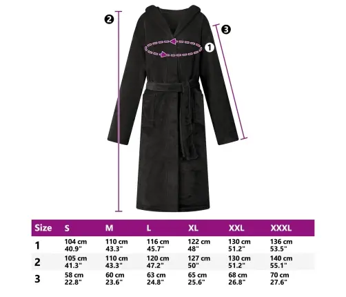 Kapuču Rūtiņu Halāts Melna Xxxl Flanelis Vidaxl