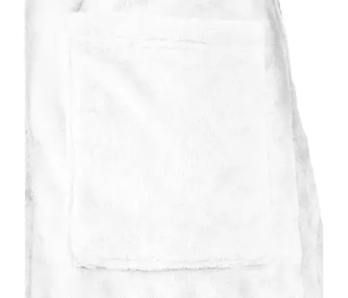 Kapuču Rūtiņu Halāts Balts S Flanelis Vidaxl