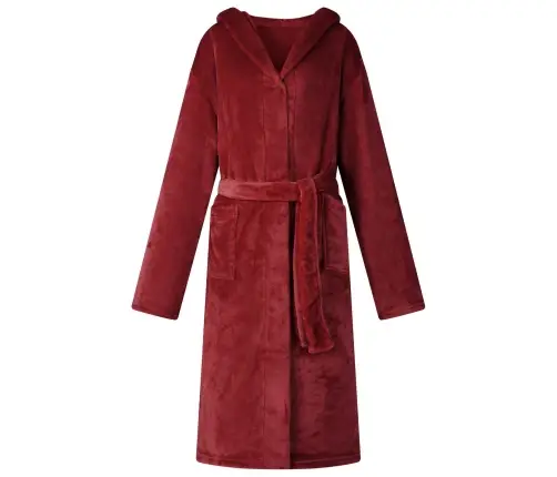 Viskaja Kapuutsiga Bordeaux Punane L Flanell