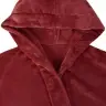 Kapuču Rūtiņu Halāts Bordo Sarkans Xxxl Flanelis Vidaxl