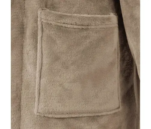 Halāts Bez Kapuces Kamieļu Krāsa Xl Flanelis Vidaxl