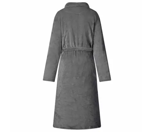 Halāts Bez Kapuces Tumši Pelēks M Flanelis Vidaxl