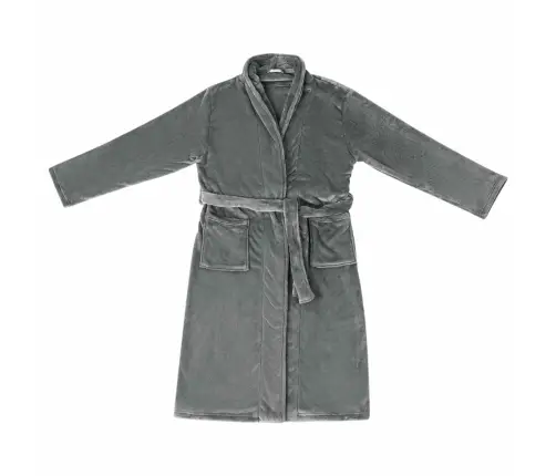 Halāts Bez Kapuces Tumši Pelēks M Flanelis Vidaxl