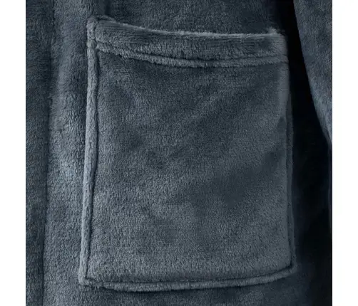 Halāts Bez Kapuces Tums Zils Xxxl Flanelis Vidaxl