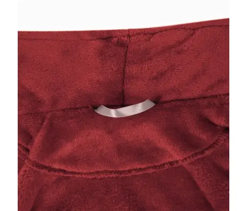 Halāts Bez Kapuces Bordo Sarkans Xl Flanelis Vidaxl