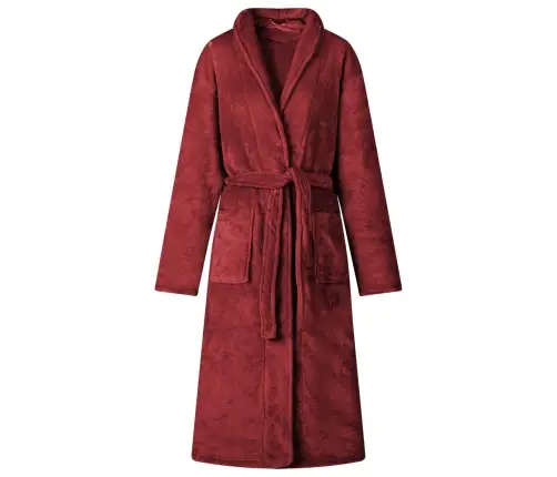 Halāts Bez Kapuces Bordo Sarkans Xl Flanelis Vidaxl