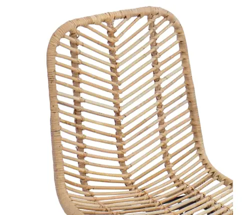 Ēdamistabas Krēsls 2 Pcs Dabiska 44.5 X 55 X 85 Cm Vidaxl