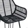 Bāra Krēsls 2 Pcs Melna 55 X 52 X 92 Cm Raten Un Dzelzs Vidaxl