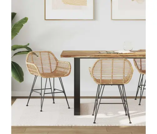 Valgomasis Krėslas 2 Pcs Natūrali 55 X 50 X 74 Cm