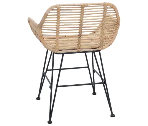 Valgomasis Krėslas 2 Pcs Natūrali 55 X 50 X 74 Cm