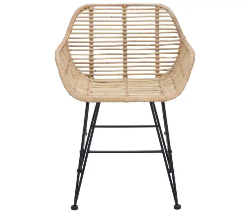 Valgomasis Krėslas 2 Pcs Natūrali 55 X 50 X 74 Cm