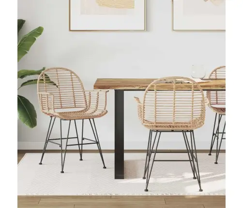 Ēdamistabas Krēsls 2 Pcs Dabiska 57 X 54.5 X 85 Cm Vidaxl