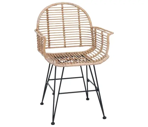 Ēdamistabas Krēsls 2 Pcs Dabiska 57 X 54.5 X 85 Cm Vidaxl