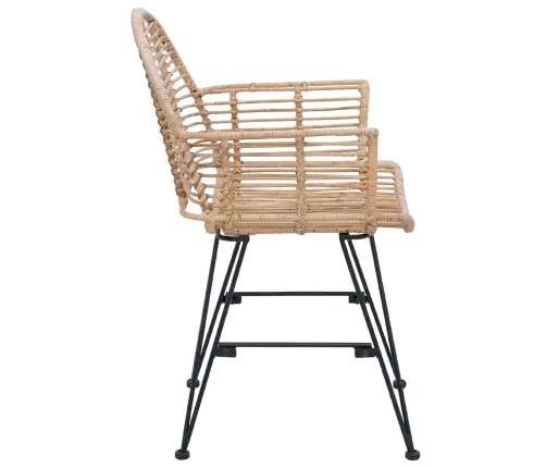 Ēdamistabas Krēsls 2 Pcs Dabiska 57 X 54.5 X 85 Cm Vidaxl