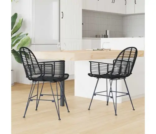 Ēdamistabas Krēsls 2 Pcs Melna 57 X 54.5 X 85 Cm Vidaxl