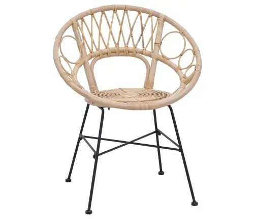 Ēdamistabas Krēsls 2 Pcs Dabiska 65 X 55,5 X 81 Cm Vidaxl