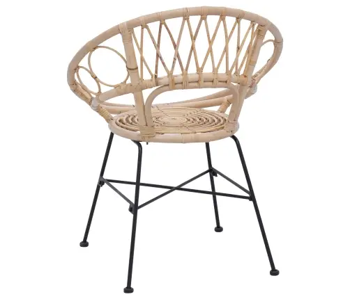 Ēdamistabas Krēsls 2 Pcs Dabiska 65 X 55,5 X 81 Cm Vidaxl