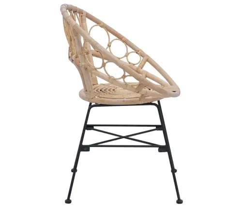 Ēdamistabas Krēsls 2 Pcs Dabiska 65 X 55,5 X 81 Cm Vidaxl