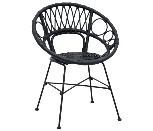 Valgomasis Krėslas 2 Pcs Juoda 65 X 55,5 X 81 Cm