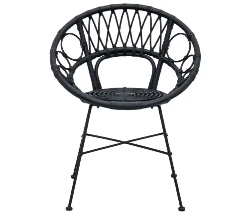 Valgomasis Krėslas 2 Pcs Juoda 65 X 55,5 X 81 Cm