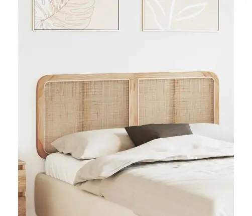 Galvgalis Ar Galvas Klāju Dabiska 140 X 55 X 3 Cm Rotangpalma Vidaxl