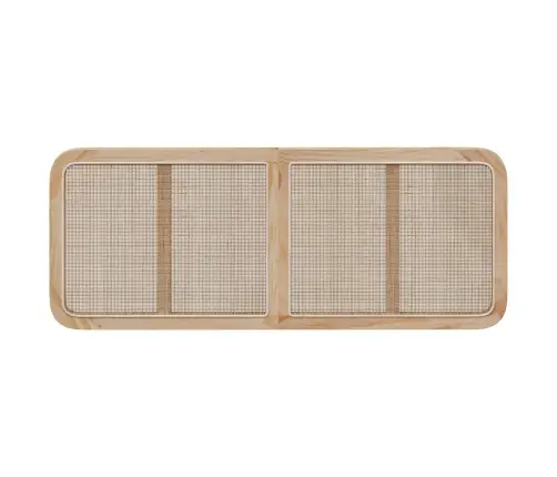 Galvgalis Ar Galvas Klāju Dabiska 140 X 55 X 3 Cm Rotangpalma Vidaxl