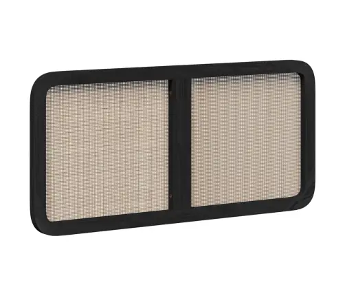 Galvgalis Ar Galvas Klāju Melna 120 X 55 X 3 Cm Rotangpalma Vidaxl