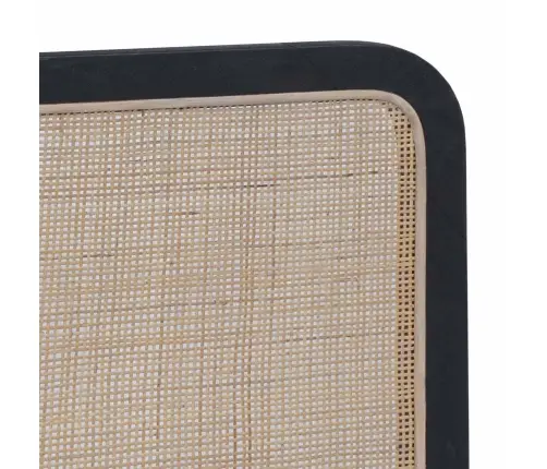 Galvgalis Ar Galvas Klāju Melna 140 X 55 X 3 Cm Rotangpalma Vidaxl