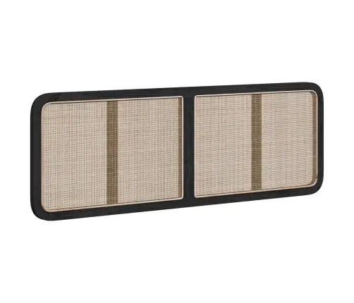 Galvgalis Ar Galvas Klāju Melna 160 X 55 X 3 Cm Rotangpalma Vidaxl