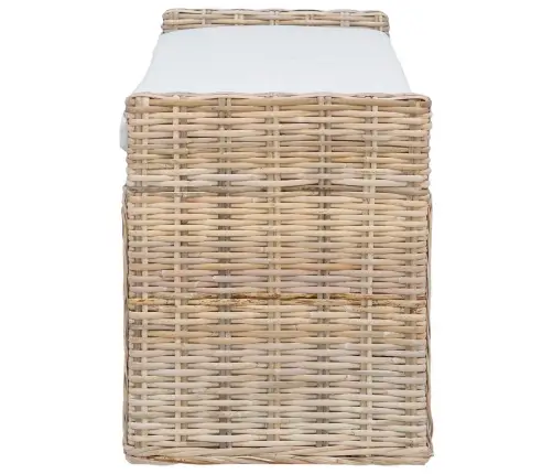 Sols Ar Glabātuvi Dabiska 110 X 40 X 50 Cm Rotangpalma Vidaxl