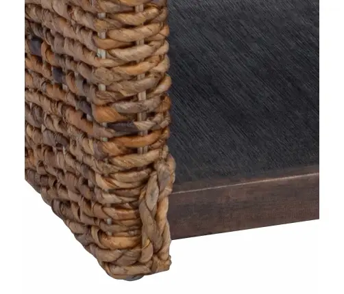 Sānu Galds Dabiska 44.5 X 45 X 45 Cm Cieta Mahagona Koks Vidaxl