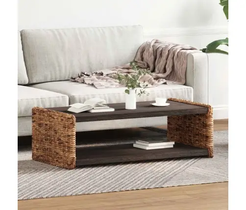 Sānu Galds Dabiska 44.5 X 45 X 45 Cm Cieta Mahagona Koks Vidaxl