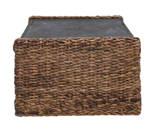 Sānu Galds Dabiska 44.5 X 45 X 45 Cm Cieta Mahagona Koks Vidaxl