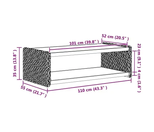Sānu Galds Dabiska 44.5 X 45 X 45 Cm Cieta Mahagona Koks Vidaxl