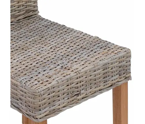 Söögitool 2 Pcs Kubu Hall 45 X 54 X 93 Cm Tugev Mahagoni Puit