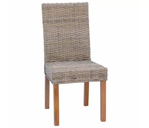 Söögitool 2 Pcs Kubu Hall 45 X 54 X 93 Cm Tugev Mahagoni Puit