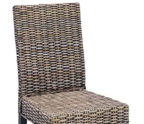 Valgomasis Krėslas 2 Pcs Juoda Plauna 45 X 54 X 93 Cm