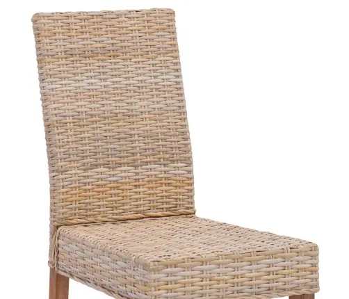 Ēdamistabas Krēsls 2 Pcs Dabiska 45 X 54 X 93 Cm Vidaxl