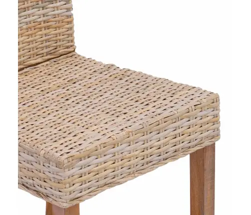 Ēdamistabas Krēsls 2 Pcs Dabiska 45 X 54 X 93 Cm Vidaxl