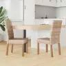 Ēdamistabas Krēsls 2 Pcs Dabiska 45 X 54 X 93 Cm Vidaxl