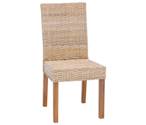 Ēdamistabas Krēsls 2 Pcs Dabiska 45 X 54 X 93 Cm Vidaxl